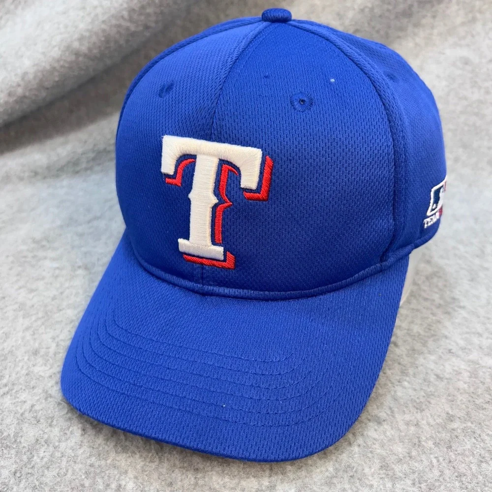 Texas Rangers Logo Youth Blue OC Sports MLB Baseball Hat Adjustable Strap OSFM
